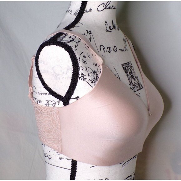 🆕CHANTELLE C Jolie Wireless Full Coverage T-Shirt Bra 36DD Beige #13BQ9 - Picture 9 of 11